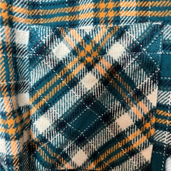 Timberland Men's Large Green Lumberjack Flannel Button-Up Shirt! Size Medium - Picture 7 of 12